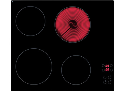BLANCO 600mm ELEC COOKTOP T/CONTROL BLK