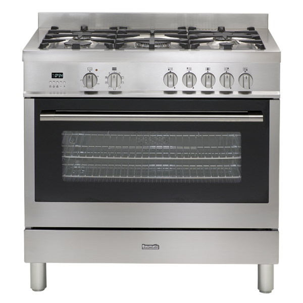 BAUMATIC 900mm FUNCTION OVEN 124L 5 BURNER