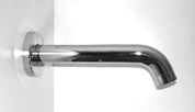 Round 180mm straight bath spout chrome