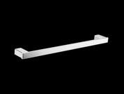 Square single towel rail 610mm s/steel