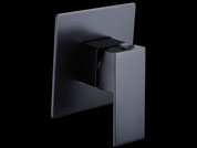 Sqaure wide lever wall mixer black