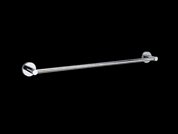 Rabanna round 600mm single towel rail chrome