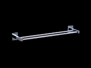 Santorini square 600mm double towel rail