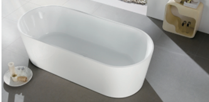 Rabana oval freestanding bath 1500mm