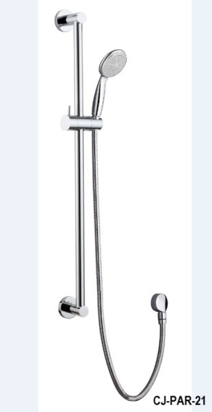 Ceejay parker hand shower and rail brass