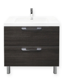 Cabin 800 freestanding vanity oak satin