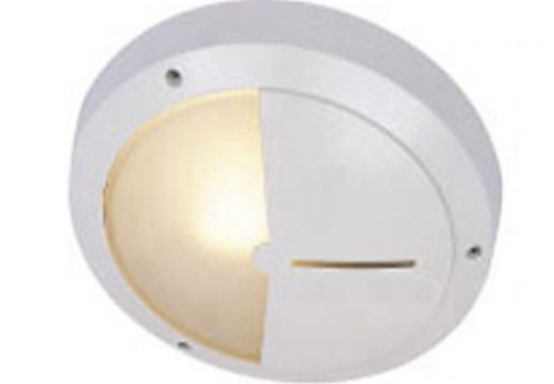 W.light ext rnd 270mm flat eyelid WHT (IP44)
