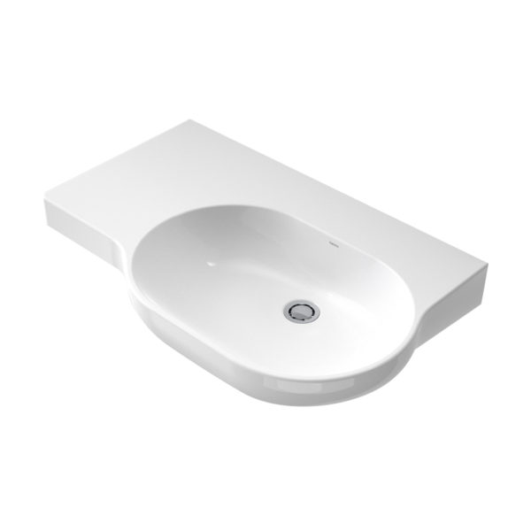 Caroma Opal 720mm RH Wall basin 0TH white