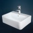 Caroma Cubus 550mm Wall basin 0TH white