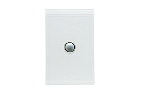 Clipsal Saturn switch 1gang PB LED Pure white