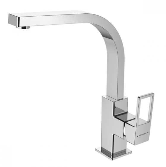 Methven neon curved sink mixer chrome 25mm