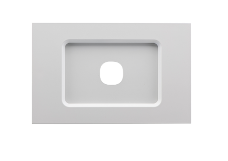 Clipsal Saturn Zen grid & cover 1 gang white
