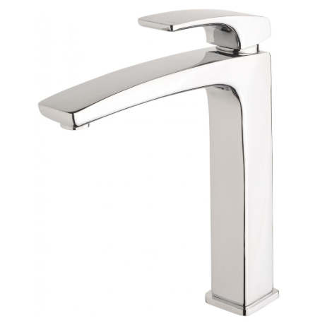 Rush basin vessel mixer chrome
