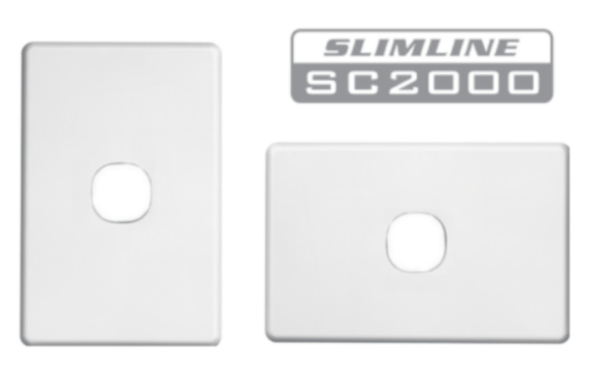 Clipsal Slimline SC2000 1 gang white