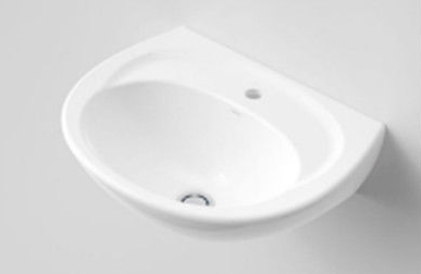 Concorde 500mm wall basin 1TH white