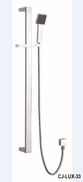 Ceejay Luxury square flat hand shower rail