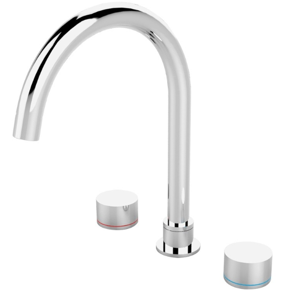 Kara kitchen tap set chrome