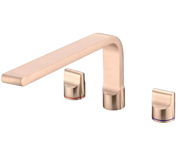 Pearl bath set brushed rose gold